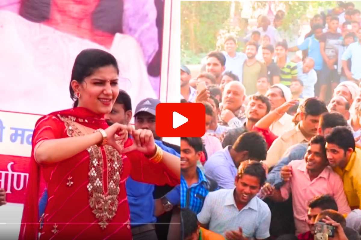 Sapna Dance Video: सपना चौधरी ने भीड़ की तरफ कर दिया ये इशारा, देख मचलने लगे जवान और बूढ़े 1 Sapna Dance Video